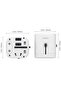 Universal Travel Adapter White - 3