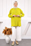 Oil Green Sleeve Lace Collar Stone Linda Tunic - 2