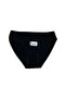 Women's 100% Cotton Black 3-Pack Slip Panties - 2