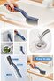 Multifunctional Joint Floor Tile Bathroom Kitchen Groove Cleaning Brush Garbage Cleaning Brush with Tweezers