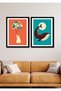 2 Piece Frame Look Colorful Wall Decor Painting Set for Parlor Living Bed Children's Room - 3