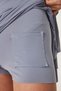 Knitted Mini Tennis Skirt with Shorts Inside Gray Ldz0036 - 5