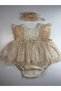 Princess Baby Girl Dress Romper and Headband - 2