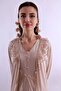 Effortt Brown Maternity and Postpartum Nightgown Set with Robe - 8