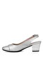 Women's Classic Heeled Shoes - Elit Mst706N Silver - 3
