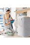 2-Pack Laundry Hamper, 2×80L Collapsible Waterproof Baskets, Grey - 7