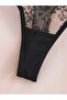 Semi Transparent Floral Pattern Thin Lace Exotic Women's Underwear Set - 6