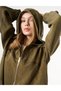 Stitched Detailed Lyocell Wear Khaki - 7
