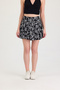 Women's Black Bone Viscose Fabric Summer Shorts Skirt 1905 - 3