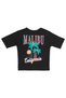 100% Cotton Girls Malibu Printed T-Shirt / with Different Color Options / Comfortable and Stylish Design - 7