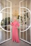 Women's Hijab Covered Buttoned Belted Dress - 2