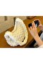 Cluody Bag White Baguette Women's Quilted / Quilted Puff Hand and Shoulder Bag Length: 25 Width: 35 Handle: 60 cm - 2