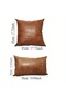 450*450mm 1pc Faux Leather Throw Pillow Covers Thick Large Decorative Modern Boho Farmhouse Living - 3