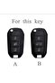 Peugeot 208 Transparent-Smoked Switchblade Key Case Cover - 3