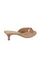 Ribbon Detail Kitten Heel Sandals - 3