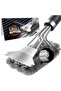LMETJMA Safe Grill Brush and Scraper with Deluxe Handle 18 inch Grill Cleaner Brush Stainless Ste...