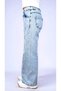 Girl's Stone Embroidered Denim Pants, Stylish Design, 100% Cotton, Comfortable Fit - 6