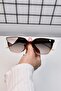60 Ekartman Metal Bone Square Rectangle Women Unisex Men Uv400 Protection Sunglasses - 3