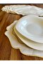 6 Pieces Pearl Grain Embroidered Gold American Service Plate - 3