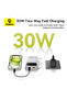 Baseus QPow2 10000mAh 30W Power Bank with Built-in Dual Type-C Cables & Digital Display Black - 2