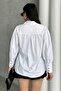Women's Foil Striped Balloon Sleeve Shirt - 5