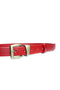 4-Piece Genuine Leather Antique Yellow Buckle Women's Belt 2.5cm - 5