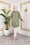 Gathered Front Ankle Elastic Tunic - Green / Ü104 - 4