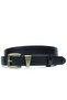 Genuine Leather Antique Yellow Buckle Women's Belt 2.5cm Black