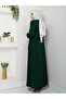 Half-Pleated Waist-Embroidered Full-Length Women’s Ferace - 3