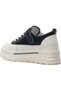 Women's 25Y363 Black and White Velcro Orthopedic Thick Platform Sole Sneaker Daily Walking Sports Shoes - 5