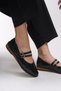 Sephlynthi Women's Ballerinas 0012202   Black Patent Leather - 5