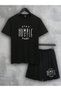 Unisex Printed Oversize Tshirt and Shorts Set of 2 Bottoms and Tops - 2