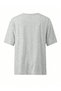 Women's Gray Confused Face Printed Oversize T-Shirt - 2