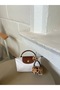 Leopard Handbag, Leopard Pompom Bag Charm - 3