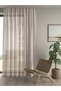 Linen Look Extrafor Gathered Cream Color High Quality Tulle Curtain
