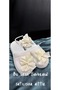 Cream Bow Lahusa Slippers and Crown, Maternity Set