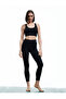 Regular Waist Printed Stitching Detailed Slim Fit Interlock Sports Leggings - 2
