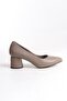 Genuine Leather Galvanized Heel Mink Women's Shoes Tmd 202576