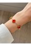 316L Steel Clover Bracelet Women Men Unisex Bracelet Gold Double Sided Bracelet - 3