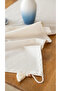 Rosehan Triangle Tip Organic Raw Linen Runner 40 X 150 cm - 3