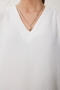 Women's Ecru Sleeveless Ayrobin Blouse Gx00002 - 4