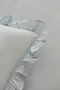 Pure Ruffle 100% Cotton Double Duvet Cover Set Light Blue - 4