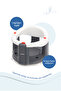 Front-Opening Feeding Chair Seat and Cushion - 2-Piece Set, White - 5