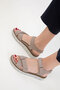 Mink Genuine Leather Women's Sandals 20538 - 3