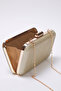 Altın Simli Abiye Kadın Şık Mini Boy Clutch El Çantası TAKSS25OC00065 - 6