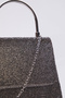 Antrasit Taşlı Abiye Kadın Şık Mini Boy Clutch El Çantası TAKSS25OC00066 - 6