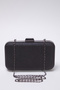 Siyah Simli Abiye Kadın Şık Mini Boy Clutch El Çantası TAKSS25OC00065