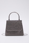 Antrasit Taşlı Abiye Kadın Şık Mini Boy Clutch El Çantası TAKSS25OC00066