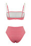 Powder Accessory Strapless Covered Hipster High Waist Bikini Set Tbess25Bt00060 - 6
