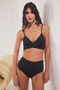 Siyah Üçgen Kaplı Bikini Üstü TBESS25BU00049 - 2